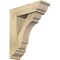Ekena Millwork Olympic Traditional Rough Sawn Bracket w/ Offset Brace, Douglas Fir, 6"W x 18"D x 22"H BKT0604X18X22OLY01RDF - alternate 1